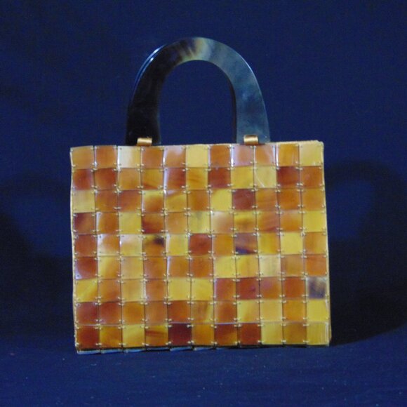 Vietnamese Matrix Buffalo Horn Clutch Handmade - Picture 3 of 4